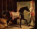 Horse Leaving a Stable - Theodore Gericault