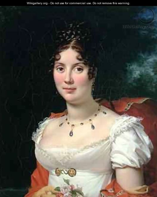 Portrait of a Lady in an Empire Dress - Baron Francois Gerard