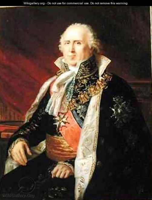 Charles Francois Lebrun 1739-1824 Duke of Plaisance in the Costume of the Archtreasurer of the Empire - Baron Francois Gerard