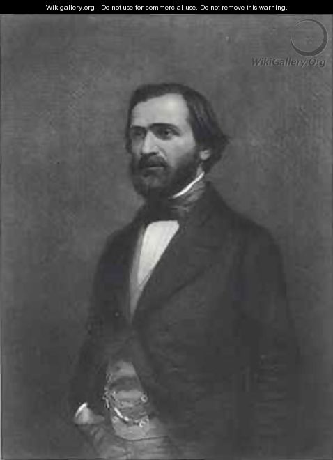 Portrait of Giuseppe Verdi 1813-1901 - Charles Michel Geoffroy