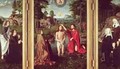 Jean de Trompes Triptych with the Baptism of Christ in the Central Panel and Patrons - Gerard David
