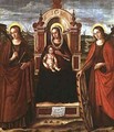 Madonna and Child Enthroned with St Catherine of Alexandria and a Holy Female Martyr - Bartolommeo de Gentile de Urbino