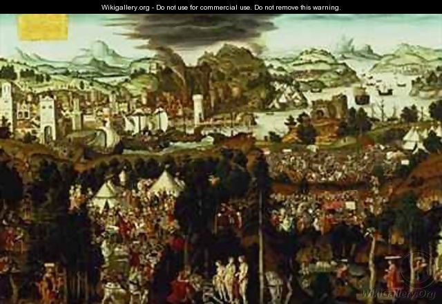 The Judgement of Paris and the Trojan War - Matthias Gerung or Gerou