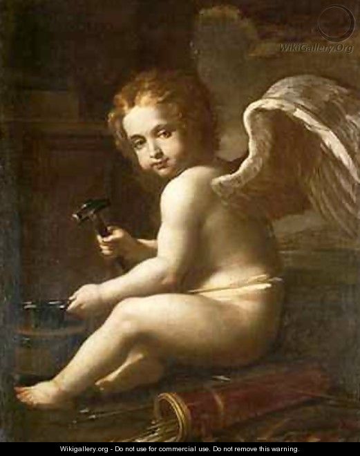 Cupid Sharpening his Arrows - Francesco Giovanni Gessi