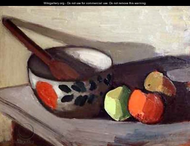 Bowl Spoon and Apples - Mark Gertler