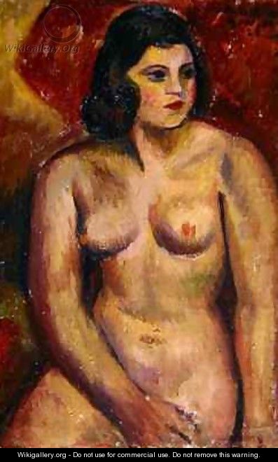 Study of a Female Nude - Mark Gertler