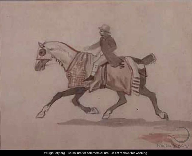 Little groom on a trotting horse - Theodore Gericault