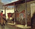 The Barn of Marechal Ferrant - Theodore Gericault