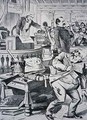 Grover Cleveland 1837-1908 telling the truth about his private life while his opponent James Blaine 1830-93 is portrayed as corrupt - Victor Gillam