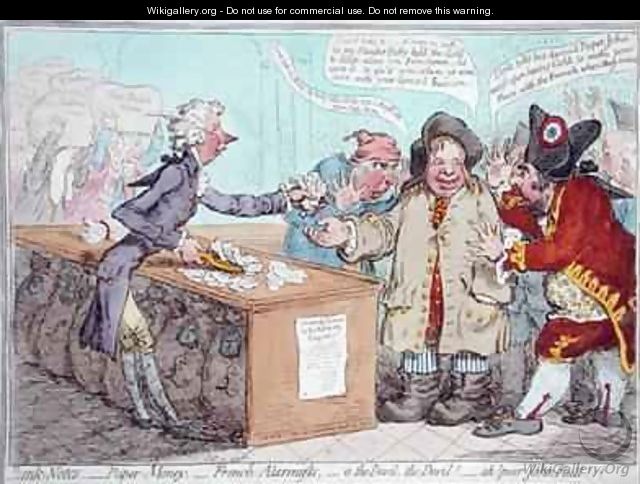Opening of the Budget or John Bull giving his breeches to save his Bacon 3 - James Gillray