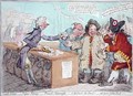 Opening of the Budget or John Bull giving his breeches to save his Bacon 3 - James Gillray
