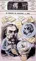 Front cover of LEclipse with a caricature of Edmond de Goncourt - Andre Gill