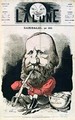 Cover illustration of La Lune magazine featuring Giuseppe Garibaldi 1807-82 - Andre Gill