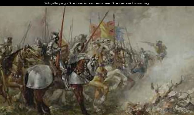 King Henry V at the Battle of Agincourt - Sir John Gilbert