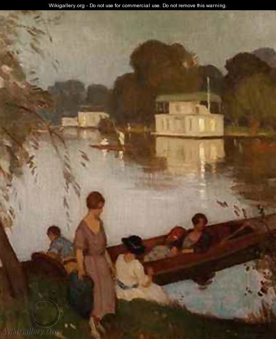 On the Thames - Percy William Gibbs