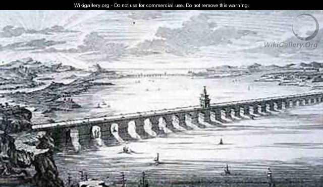 The Great Chinese Bridge - (after) Fischer von Erlach, Johann Bernhard