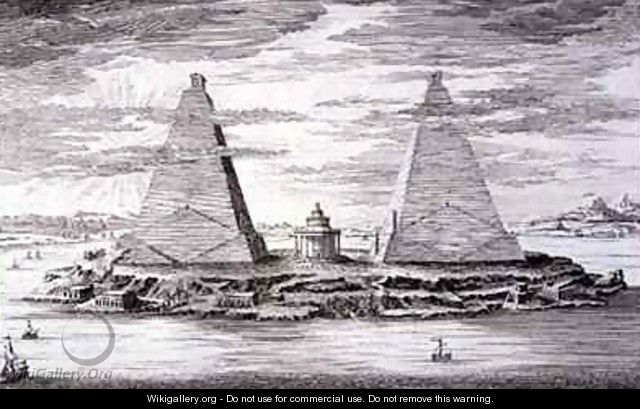 The Two Pyramids of Moeris King of Egypt and his Wife - (after) Fischer von Erlach, Johann Bernhard