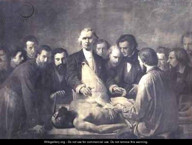 The Anatomy Lesson of Doctor Velpeau 1795-1867 - Francois Nicolas Augustin Feyen-Perrin