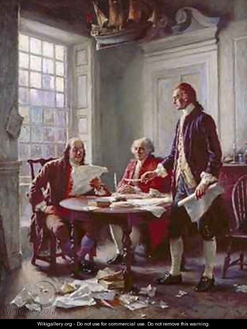 Writing the Declaration of Independence in 1776 - Jean-Leon Gerome Ferris