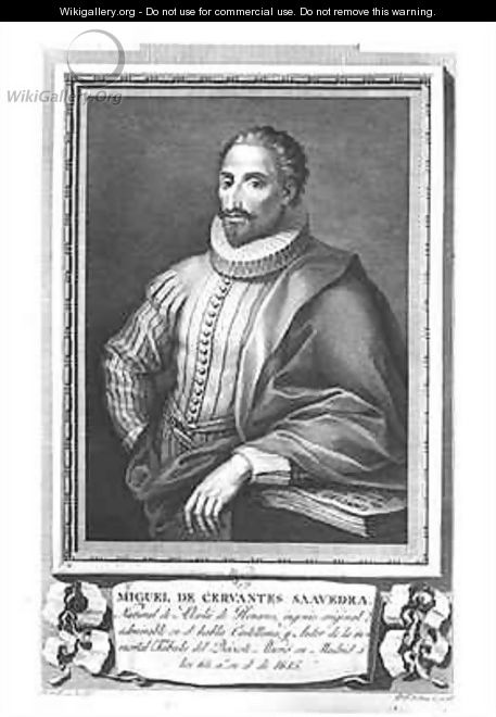 Portrait of Miguel de Cervantes Saavedra - Gregorio Ferro