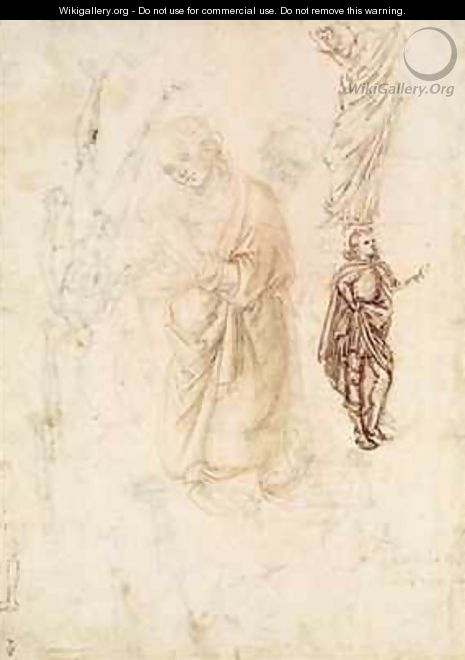 Sheet of studies with the Virgin - Francesco di Simone da Fiesole Ferrucci