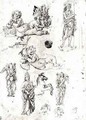 Various studies - Francesco di Simone da Fiesole Ferrucci