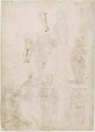 Sheet of studies with a body of a child and a right leg - Francesco di Simone da Fiesole Ferrucci