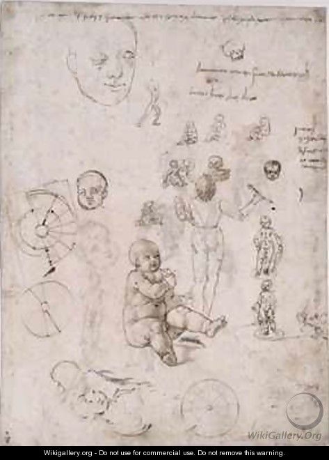 Sheet of studies with children - Francesco di Simone da Fiesole Ferrucci