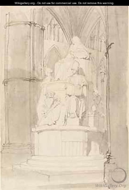 Design for the Monument of Lord Mansfield Westminster Abbey 3 - John Flaxman