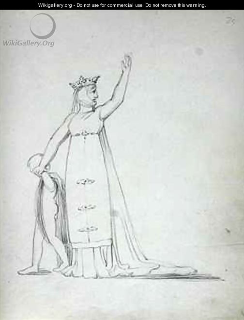Mrs Siddons as Constance with Child - John Flaxman