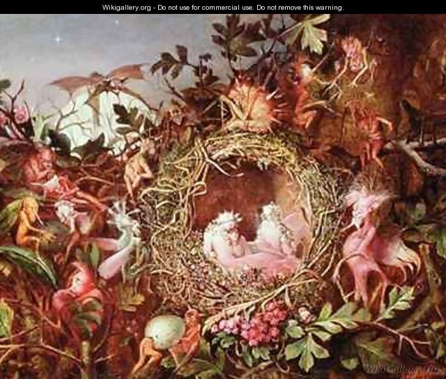 Fairies in a Birds Nest - John Anster Fitzgerald