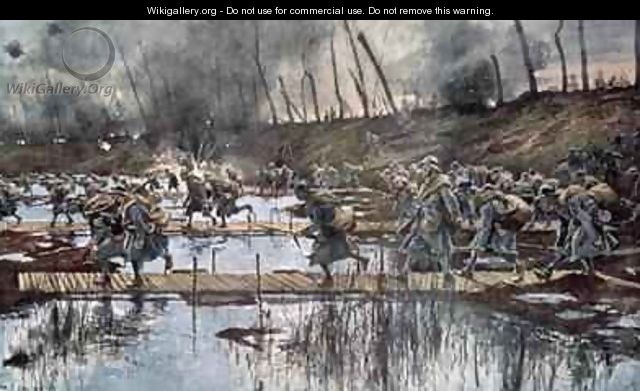 The Battle of the Yser in 1914 - Francois Flameng
