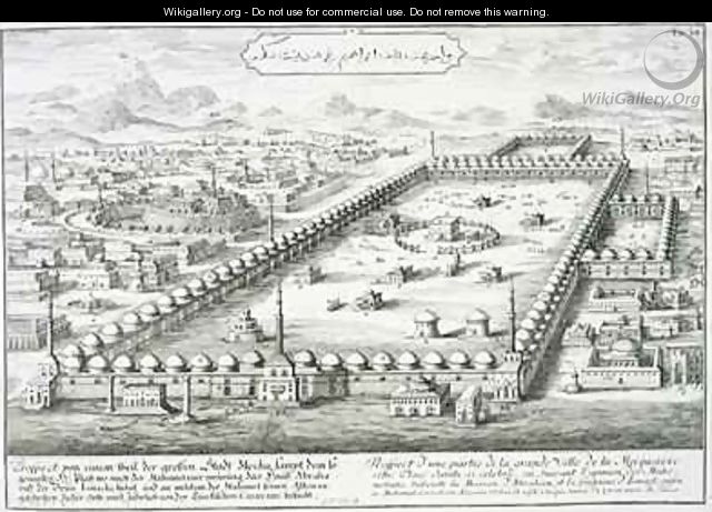 View of Mecca from Entwurf einer historischen Architektur - (after) Fischer von Erlach, Johann Bernhard