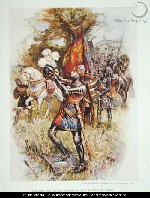 Edward the Black Prince at the Battle of Crecy in 1346 - Joseph Finnemore