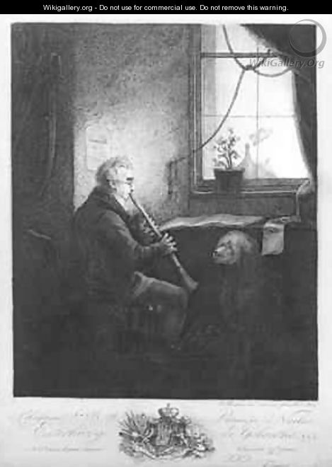Duke Esterhazy Playing the Clarinet - Josef Fischer