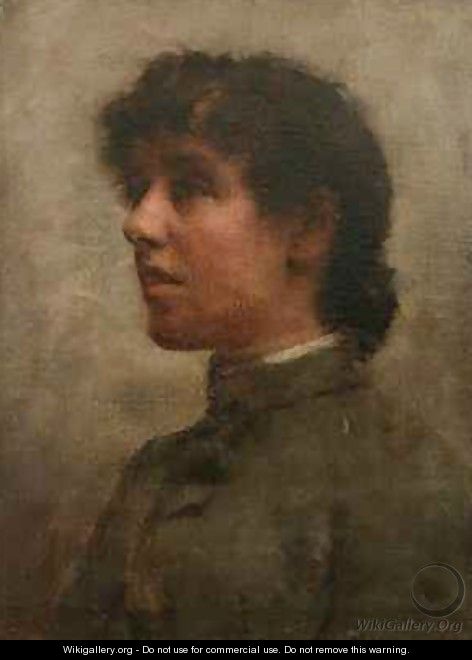 Portrait of Elizabeth Forbes the Artists Wife - Elizabeth Stanhope Forbes