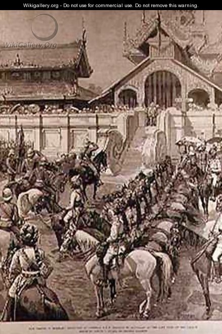 Our Troops in Burmah Reception of General F Roberts in Mandalay at the East Gate of the Palace - Amedee Forestier