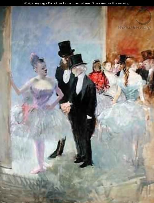 The Wings of the Opera in the Foyer - Jean-Louis Forain