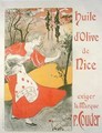 Poster advertising olive oil made by P Couder Nice - Foache