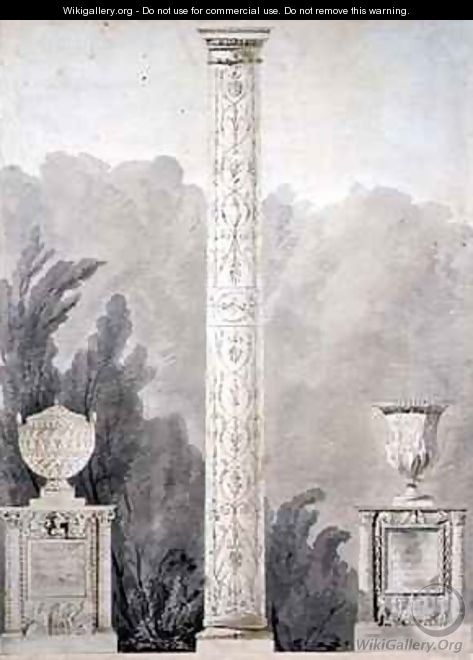 Designs for Neo Classical monuments - Pierre Francois Leonard Fontaine