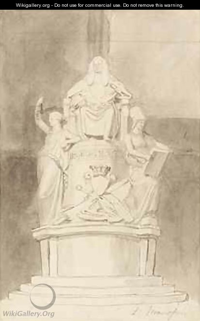 Design for the Monument of Lord Mansfield Westminster Abbey - John Flaxman