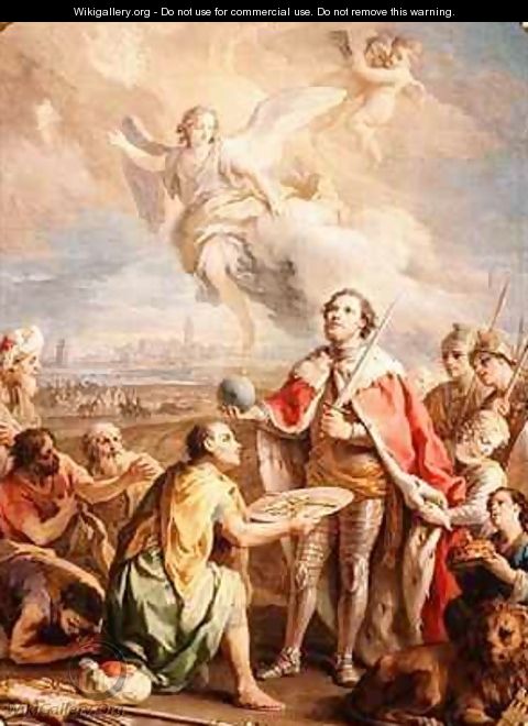 The Surrender of Seville to St Ferdinand - Charles-Joseph Flipart