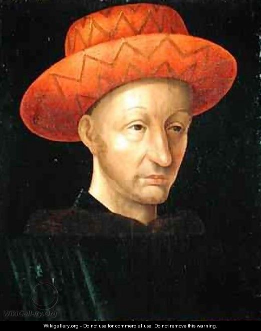 Portrait of Charles VII 1403-61 - Jean Fouquet