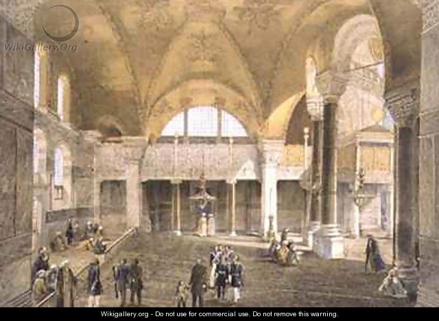 Haghia Sophia plate 9 the new Imperial Gallery - (after) Fossati, Gaspard