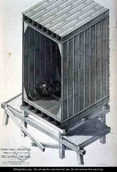 Isometrical Projection of one of the Tubes of the Britannia Bridge - (after) Forster, Matthew