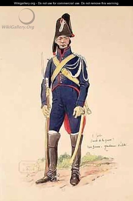 Elite soldier of the Imperial Guard during the Cent Jours - (after) Fort, E.