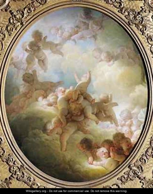 The Swarm of Cupids - Jean-Honore Fragonard