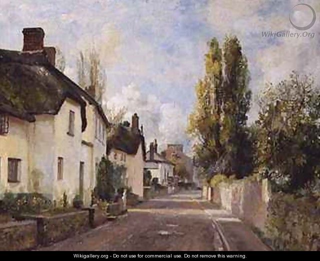 Village Street Scene - Charles James Fox