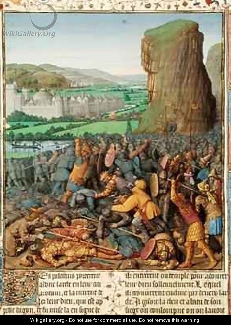 Victory of the Israelites over the Philistines - Jean Fouquet
