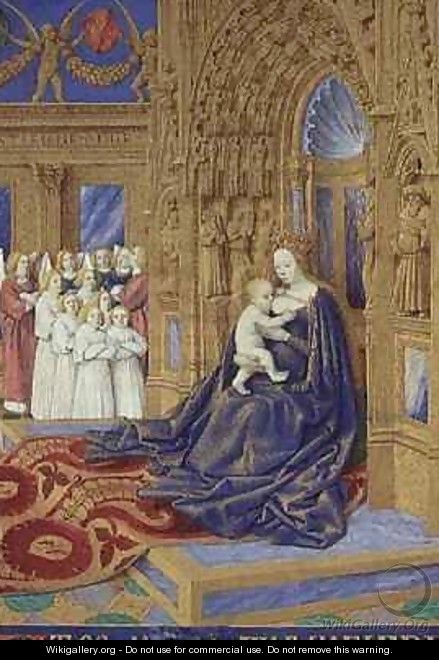 Virgin and Child from the Hours of Etienne Chevalier - Jean Fouquet